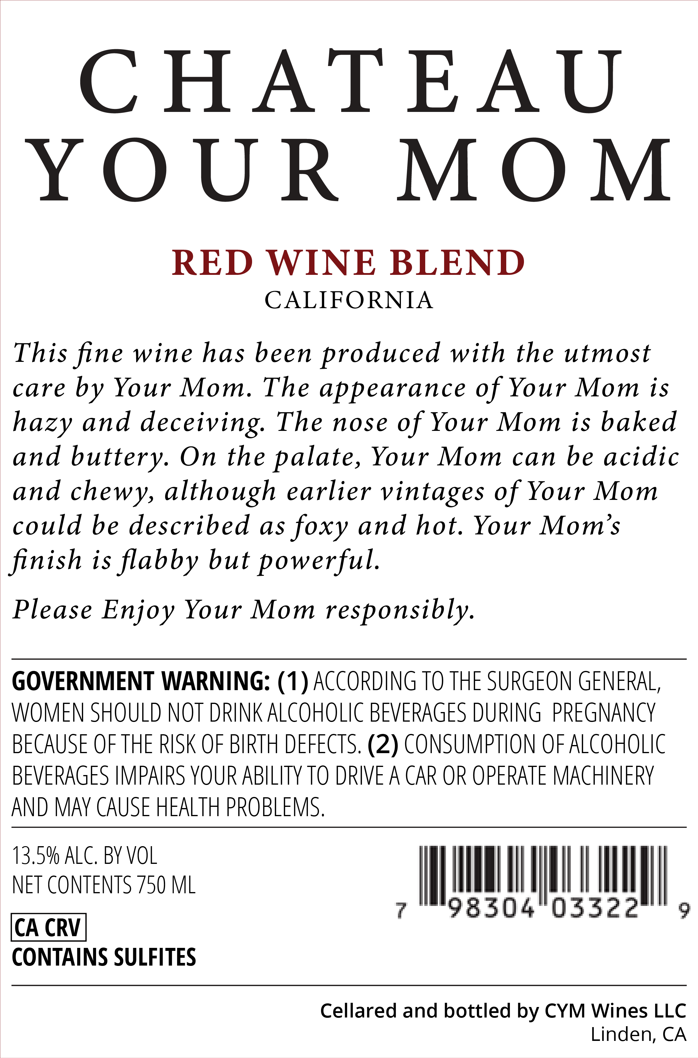 The full Label Elverda back-label text